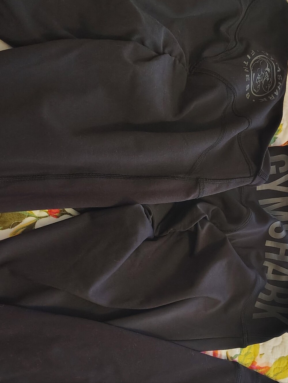 Two Gymshark Black Performance Leggings with Subtle Logo